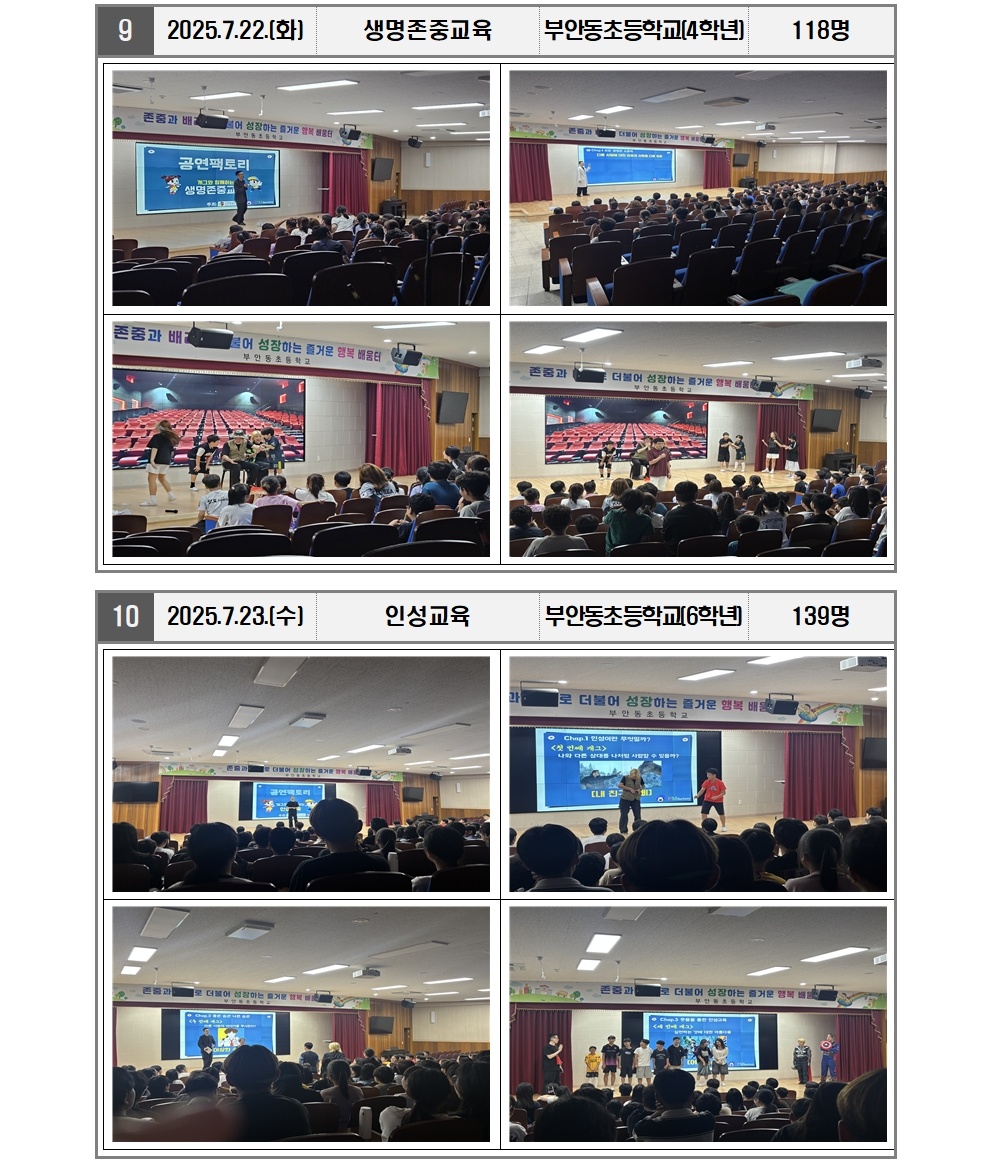 개그와함께하는바른생활교육운영결과